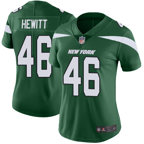 New York Jets Limited Green Women Neville Hewitt Home Jersey NFL Football #46 Vapor Untouchable->women nfl jersey->Women Jersey